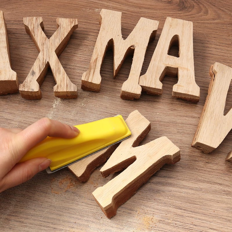 MAXMAN طقم ورق صنفرة ميكرو 100 قطعة، 3.5 بوصة × 1 بوصة كتلة صنفرة يدوية لاصبع صنفرة للمشاريع الصغيرة، ورق صنفرة متنوع من 80 120 240 400 600 800 1000 1200 1500 2000 حبيبة لصنفرة الحرف الخشبية - Image 5